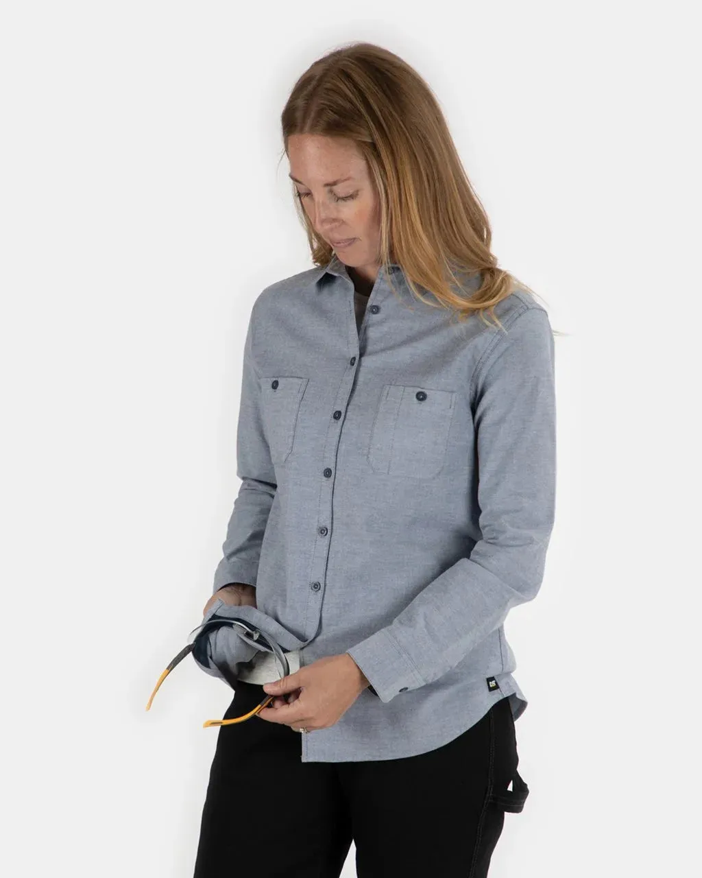 Women's Classic Oxford Long Sleeve Work Shirt