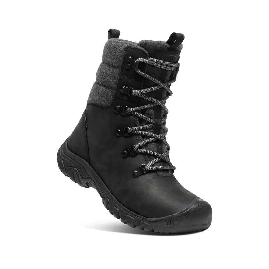 Women's Greta Waterproof Boot | Black/Black Wool